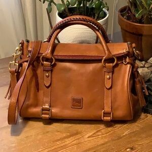 Dooney & Bourke Florentine Natural Tan Leather Satchel